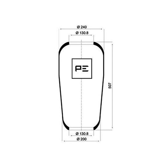 084.013-70A - Bellow, air suspension 