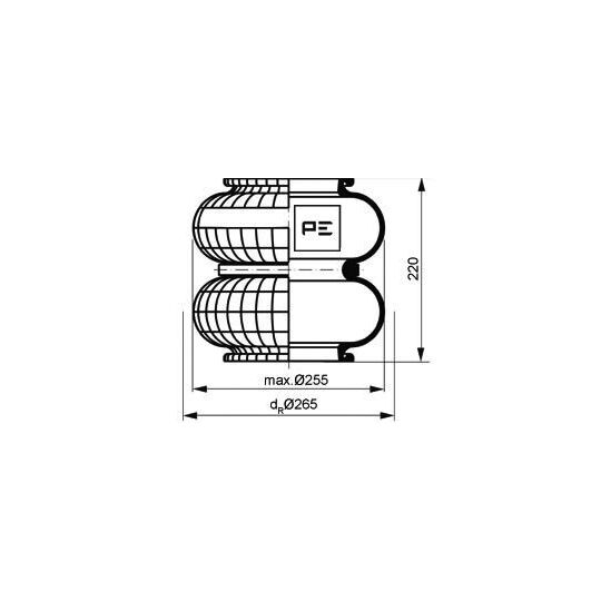 084.205-71A - Bellow, air suspension 