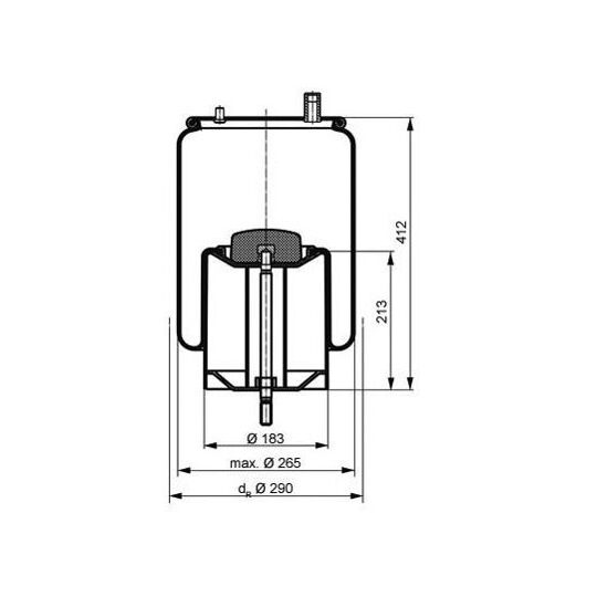 084.258-71A - Bellow, air suspension 