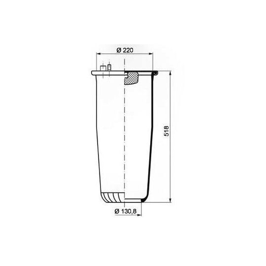 084.250-70A - Bellow, air suspension 