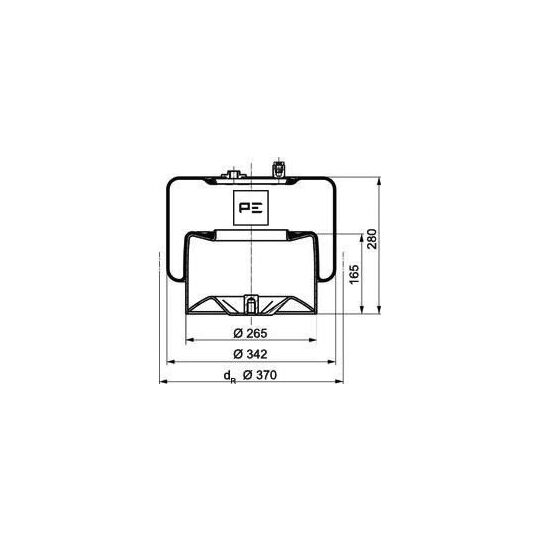 084.271-72A - Bellow, air suspension 