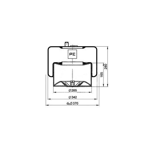 084.271-74A - Bellow, air suspension 