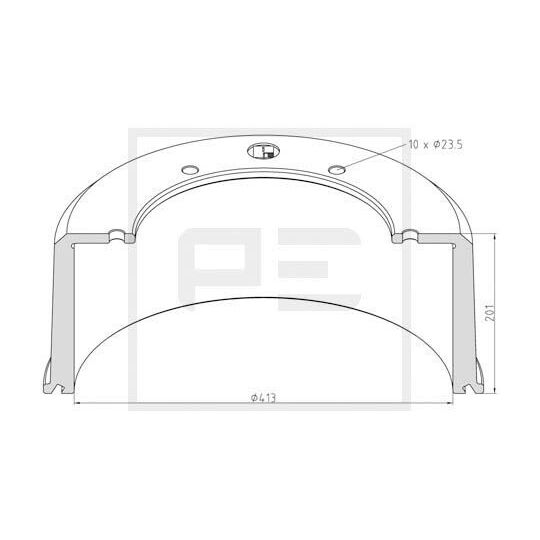 126.078-00A - Brake Drum 