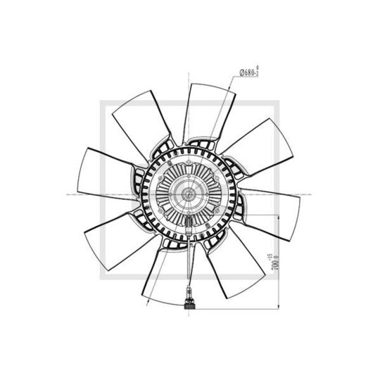 250.159-00A - Fan Wheel, engine cooling 