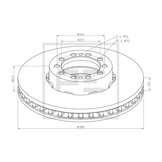 256.101-00A - Brake Disc 