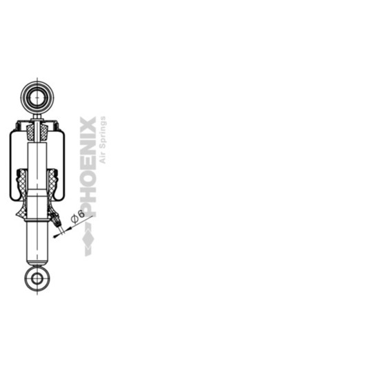 CD 075 124 011 - Driver's cab suspension bellows 