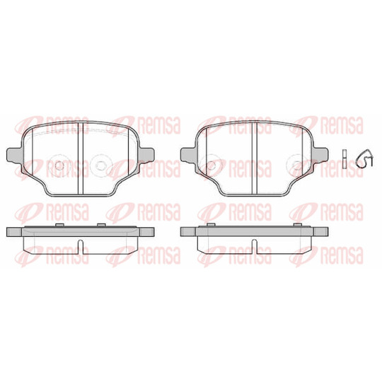 1837.00 - Brake Pad Set, disc brake 