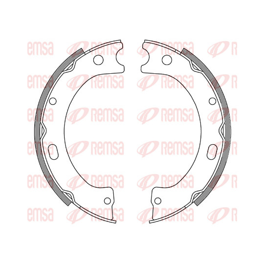 4243.00 - Brake Shoe Set, parking brake 