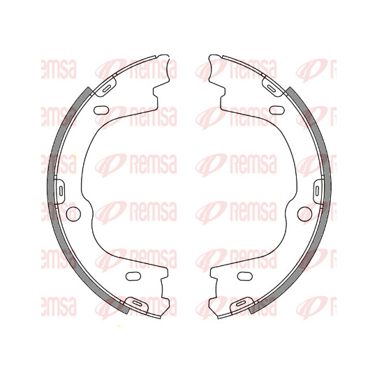 4673.00 - Brake Shoe Set, parking brake 