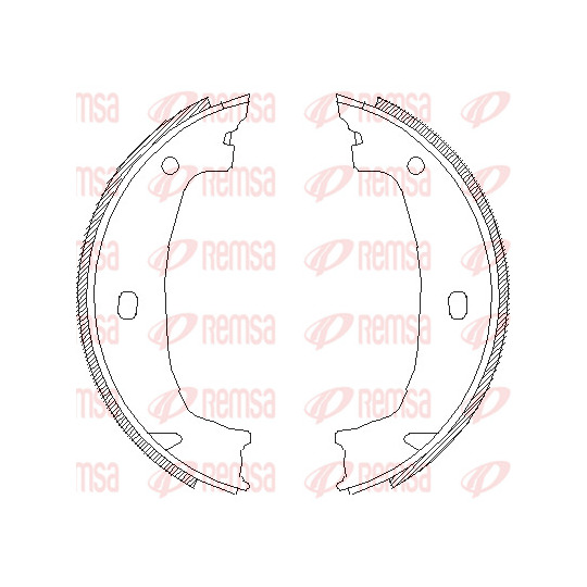 4715.00 - Brake Shoe Set, parking brake 