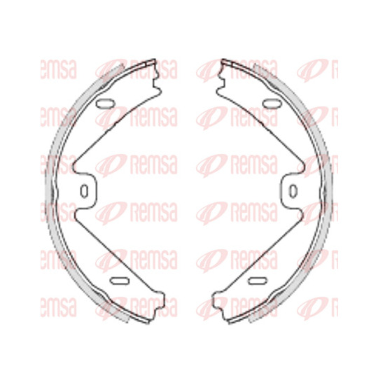 4754.00 - Bromsbackar, sats, parkeringsbroms 