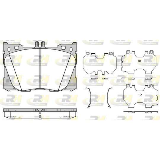 21705.00 - Brake Pad Set, disc brake 