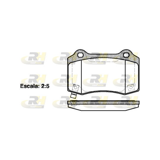 2434.54 - Brake Pad Set, disc brake 