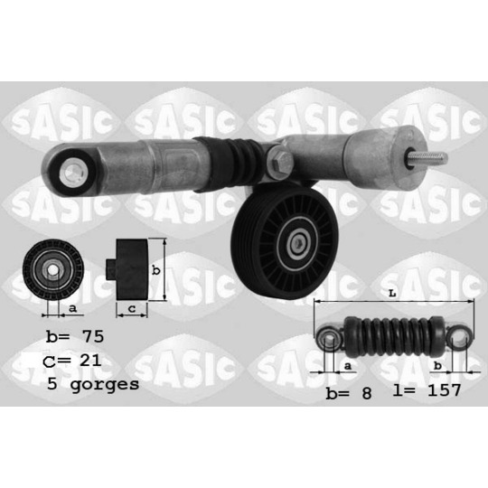 1626047 - Belt Tensioner, v-ribbed belt 