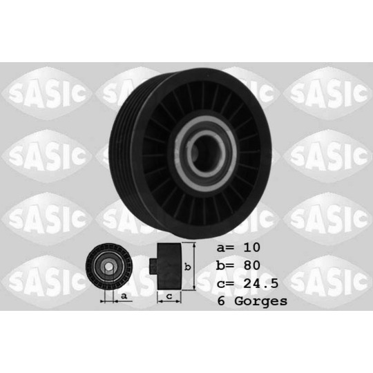 1626075 - Deflection/Guide Pulley, v-ribbed belt 