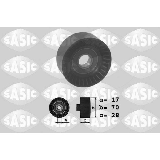 1626129 - Deflection/Guide Pulley, v-ribbed belt 