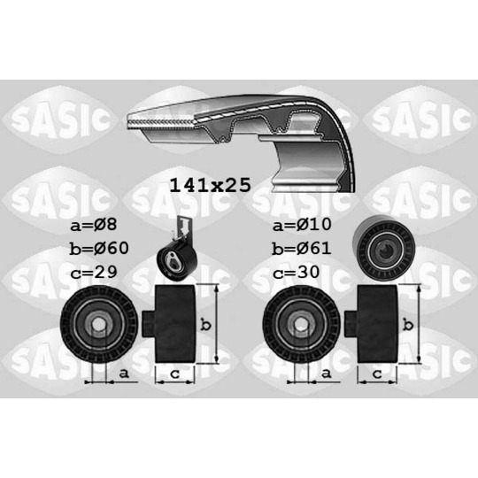 1750043 - Hammasrihma komplekt 