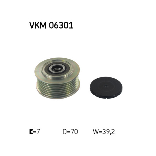 VKM 06301 - Frihjulskoppling, generator 