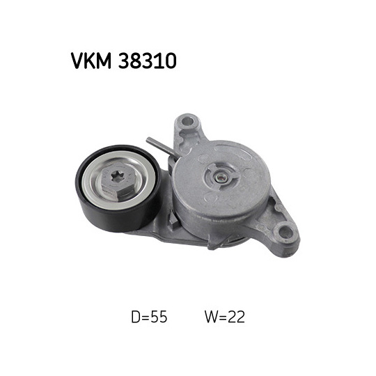 VKM 38310 - Tensioner Pulley, v-ribbed belt 