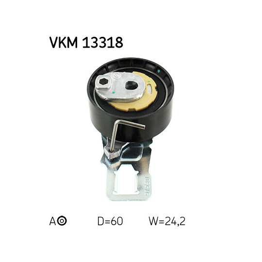 VKM 13318 - Tensioner Pulley, timing belt 