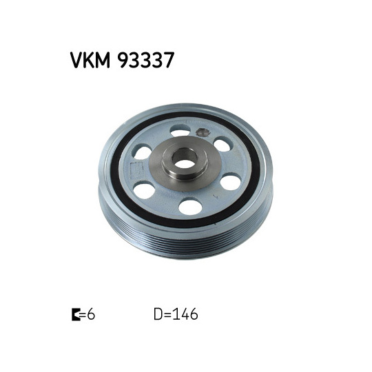 VKM 93337 - Belt Pulley, crankshaft 