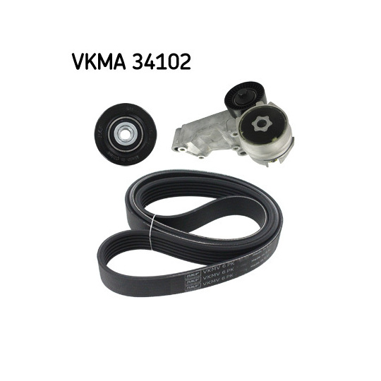 VKMA 34102 - V-Ribbed Belt Set 