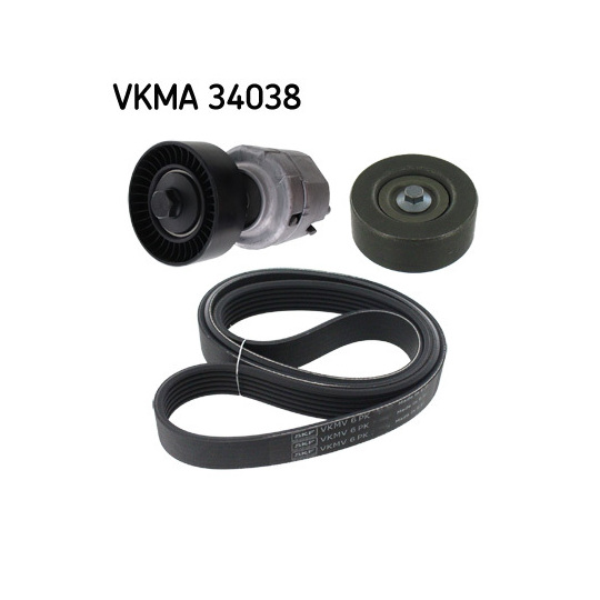 VKMA 34038 - V-Ribbed Belt Set 