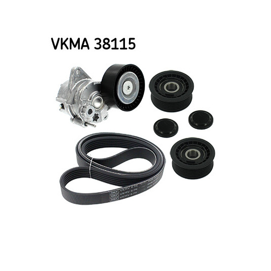 VKMA 38115 - V-Ribbed Belt Set 