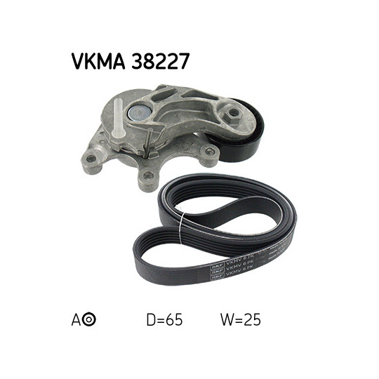 VKMA 38227 - V-Ribbed Belt Set 