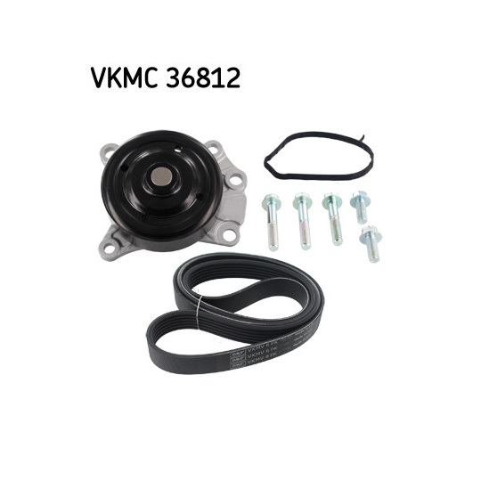 VKMC 36812 - Water Pump + V-Ribbed Belt Set 