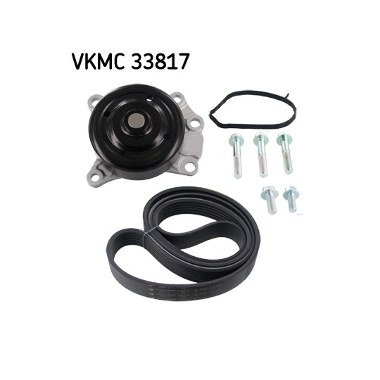 VKMC 33817 - Water Pump + V-Ribbed Belt Set 