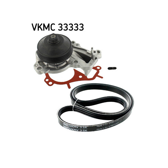 VKMC 33333 - Water Pump + V-Ribbed Belt Set 