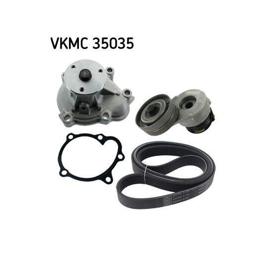 VKMC 35035 - Water Pump + V-Ribbed Belt Set 