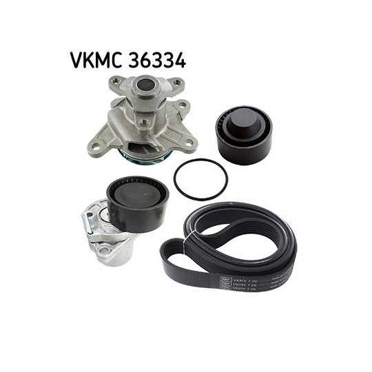 VKMC 36334 - Water Pump + V-Ribbed Belt Set 