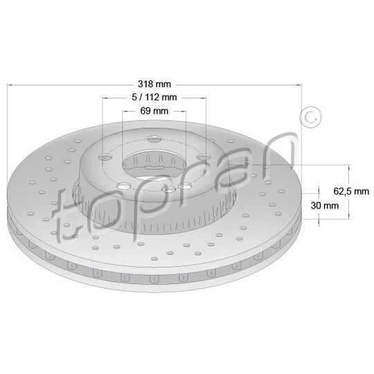 631 164 - Brake Disc 