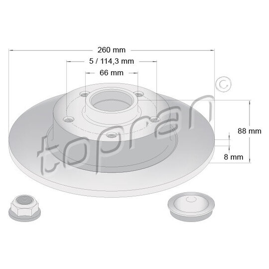 701 161 - Brake Disc 