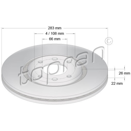 720 245 - Brake disk 