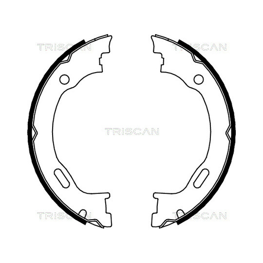 8100 23028 - Brake Shoe Set, parking brake 