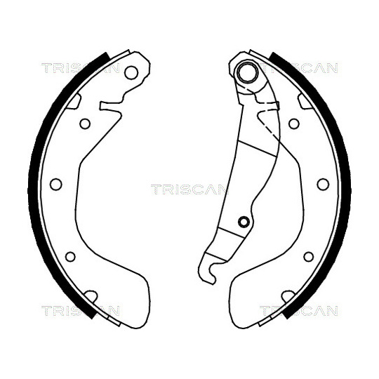 8100 24540 - Brake Shoe Set 