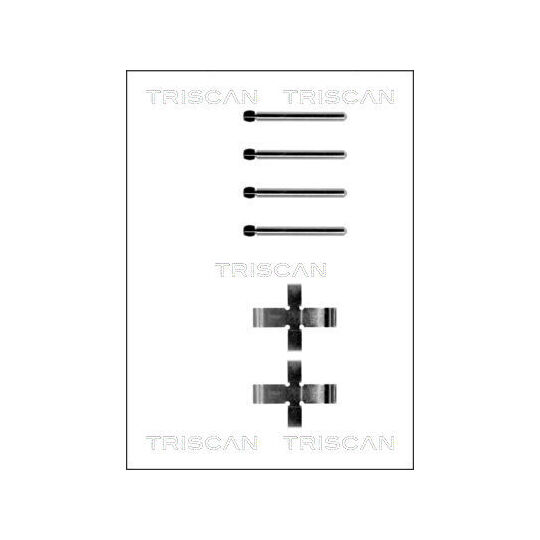 8105 101141 - Tillbehörssats, skivbromsbelägg 