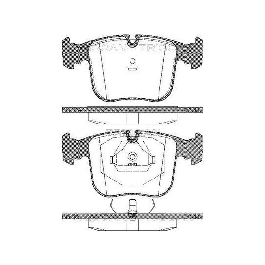 8110 11012 - Piduriklotsi komplekt, ketaspidur 