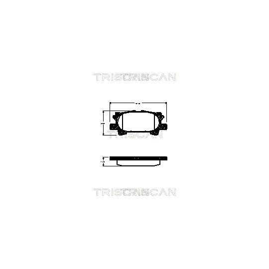 8110 13075 - Brake Pad Set, disc brake 