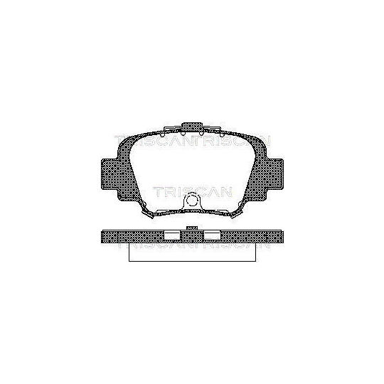 8110 14002 - Brake Pad Set, disc brake 