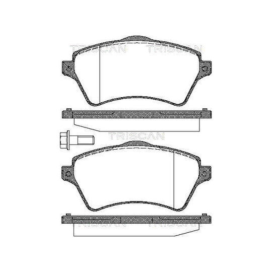 8110 17016 - Brake Pad Set, disc brake 