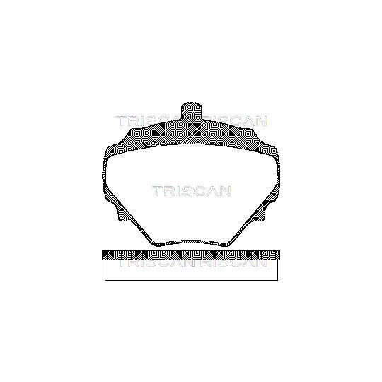 8110 17004 - Brake Pad Set, disc brake 