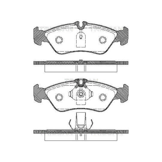 8110 23010 - Brake Pad Set, disc brake 