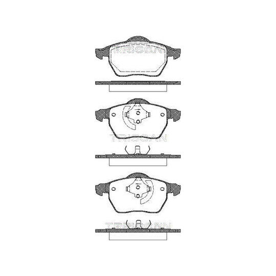 8110 27008 - Piduriklotsi komplekt, ketaspidur 