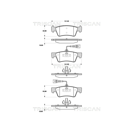 8110 29060 - Brake Pad Set, disc brake 