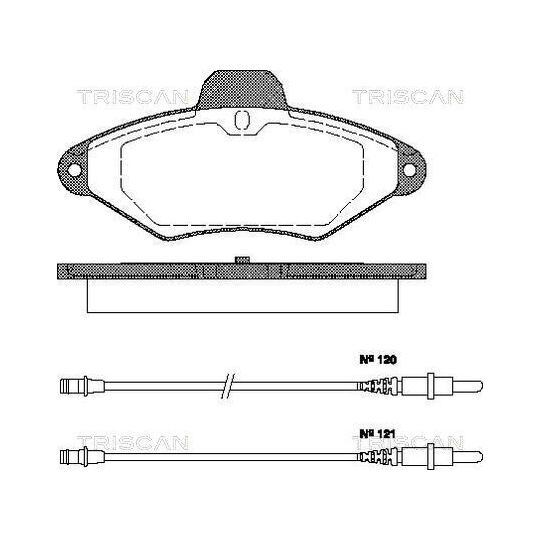 8110 38156 - Brake Pad Set, disc brake 