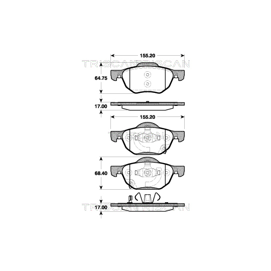 8110 40010 - Brake Pad Set, disc brake 